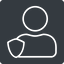 Thin, solid, square, user, person, admin, administrator, superuser, shield, rights, super, user-shield-thin, user-shield icon