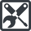 Line, down, wide, square, building, spanner, wrench, tool, screwdrive, construction, fix, tools, tools-alt-solid icon