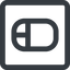 Line, left, wide, square, computer, keyboard, mouse, pointer, computer-mouse, computer-mouse-wide icon