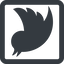 Line, right, wide, square, logo, brand, horizontal, mirror, social, twitter, bird, twit, twitter-solid icon
