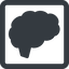 Line, wide, square, horizontal, mirror, side, human, idea, brain, intelligence, brain-side-solid, brain-side, synapse, neuron, memory icon