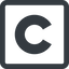 Line, wide, solid, square, letter, dev, programming, language, c, development, source, pointer, array, cpp, compiler, header, function, struct, qt, qtcreator, cevelop, c++ icon