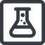 Line, up, wide, square, bubble, bubbles, graduated, erlenmeyer, chemical, flask, lab, laboratory, chemistry, potion, glassware, conical, bubbling, boiling, bulbous, erlenmeyer-bubbling-wide icon