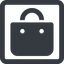 Line, wide, square, shopping, cart, market, handbag, bag, bags, shopping-bag, shopping-bag-solid icon