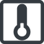 Line, wide, square, temperature, low, freeze, thermometer, temperature-low-solid, cold, temperature-low icon