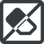 Line, wide, square, horizontal, mirror, remove, prohibited, eraser, erase, rubber, eraser-solid icon