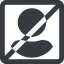 Line, wide, square, horizontal, mirror, user, man, woman, person, prohibited, user-circle-solid, auth, authentification icon