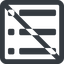Line, up, wide, square, prohibited, list, editor, list-item, checklist, unordered, unordered-list, unsorted, unsorted-list, bullet, bullet-list, unordered-list-solid icon