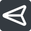 Down, wide, solid, square, message, paper, messaging, plane, airplane, aeroplane, submit, send, paper-plane, paper-plane-wide icon