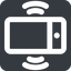 Left, wide, solid, square, iphone, phone, mobile, android, gsm, smartphone, cell, bell, ring, ringing, ringtone, smartphone-ringing, smartphone-ringing-wide icon
