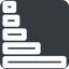 Right, wide, solid, square, graph, chart, statistics, antenna, mobile, signal, bars, level, strength, bar, bar-chart-wide, wifi icon