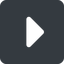 Right, wide, solid, square, arrow, direction, caret, caret-solid icon