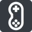 Right, wide, solid, square, game, gaming, games, gamepad, pad, joystick, gamepad-wide icon