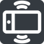 Right, wide, solid, square, iphone, phone, mobile, android, gsm, smartphone, cell, bell, ring, ringing, ringtone, smartphone-ringing, smartphone-ringing-wide icon