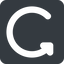 Right, wide, solid, square, wait, load, update, reload, refresh, restore, change icon