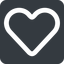 Wide, solid, square, horizontal, mirror, heart, valentine, healthcare, health, heart-wide, <3 icon