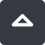 Up, wide, solid, square, arrow, direction, caret, caret-wide icon