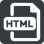 Wide, solid, square, file, html, file-html, file-html-wide icon