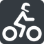 Wide, solid, square, riding, bike, cycle, motorbike, motorcycle, biker, motorbike-wide icon