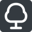 Wide, solid, square, tree, forest, tree-wide icon