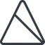 Triangle, thin, line, up, normal, circle, square, prohibited, empty, none icon