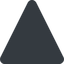 Triangle, up, normal, solid icon