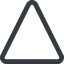 Triangle, thin, line, up, wide, circle, square, empty, none icon