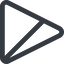 Triangle, thin, line, right, wide, circle, square, prohibited, empty, none icon