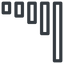 Line, down, normal, horizontal, mirror, graph, chart, statistics, antenna, mobile, signal, bars, level, strength, bar, bar-chart, wifi icon