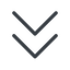 Line, down, normal, arrow, direction, chevron, double, double-chevron, forward, backward icon