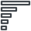 Line, left, normal, horizontal, mirror, graph, chart, statistics, antenna, mobile, signal, bars, level, strength, bar, bar-chart, wifi icon