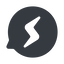 Line, left, normal, brand, horizontal, mirror, message, facebook, social, messenger, chat, comment, dialogue, bubble, facebook-messenger icon