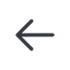 Line, left, arrow, direction, arrow-simple icon