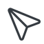 Line, left, normal, message, paper, messaging, plane, airplane, aeroplane, submit, send, paper-plane, paper-plane-alt icon