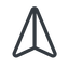 Line, left, normal, message, paper, messaging, plane, airplane, aeroplane, submit, send, paper-plane icon