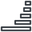 Line, right, normal, horizontal, mirror, graph, chart, statistics, antenna, mobile, signal, bars, level, strength, bar, bar-chart, wifi icon