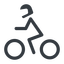 Line, normal, horizontal, mirror, riding, bike, cycle, motorbike, motorcycle, biker icon