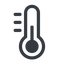 Line, normal, horizontal, mirror, temperature, thermometer, cold, heat, hot icon