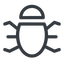 Line, up, normal, animal, bug, debug, debugging, insect icon