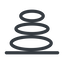 Line, normal, spa, zen, cairn, stone, stones icon