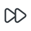 Line, up, normal, video, play, forward, backward, mp3, player, pause icon