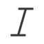 Line, normal, text, type, editor, font, typography, italic, font-style icon