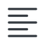 Line, left, normal, solid, text, align, left-align, alignment, editor, align-right icon