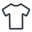 Line, normal, tshirt, clothing, t-shirt icon