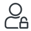 Line, normal, user, man, woman, person, unlocked, secure, safe, padlock, unlock, user-unlock icon