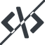 Line, down, normal, solid, horizontal, mirror, code, prohibited, html, text, editor, source, source-code, xml, code-solid icon