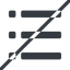 Line, down, normal, horizontal, mirror, prohibited, list, editor, list-item, checklist, unordered, unordered-list, unsorted, unsorted-list, bullet, bullet-list, unordered-list-solid icon