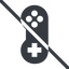 Line, left, normal, solid, horizontal, mirror, prohibited, game, gaming, games, gamepad, pad, joystick, gamepad-solid icon