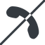 Line, left, normal, prohibited, phone, call, dial, number, phone-solid, telephone icon