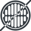 Line, right, normal, prohibited, manhole, sewer, sewer-manhole, metal, cover, manhole-alt-solid icon